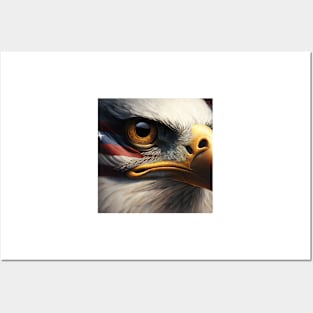 USA, Bald Eagle, America, American Flag, Posters and Art